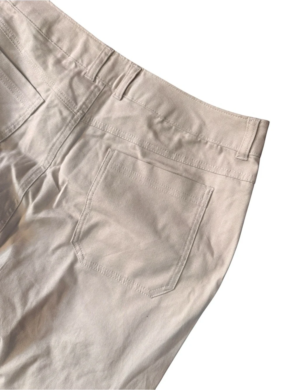 Mode of One Men Relaxed Fit Utility Cargo Pants DarK Ecru Beige Size 32 Workman